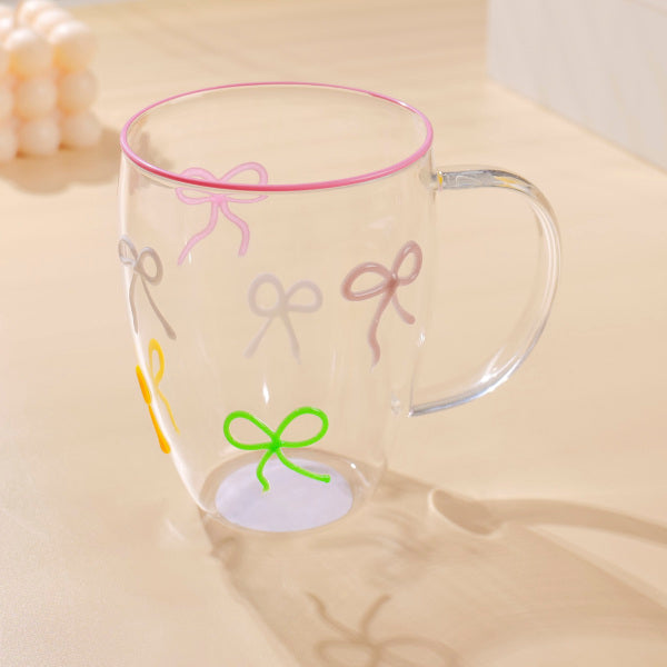 Colorful Bowknot Handle Cup 520ml