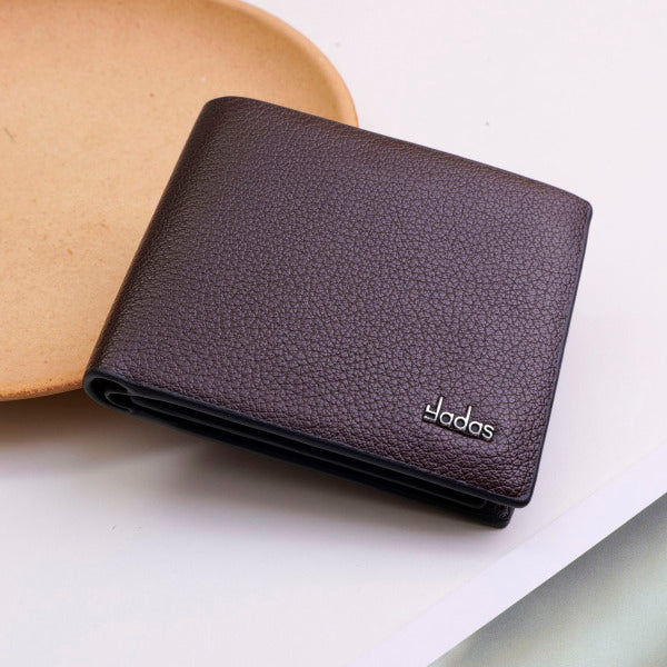 Business Portable Men's Short Wallet - Brown