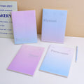 Colorful Clouds Chasing the Moon Series B5 Plastic Cover Notebook - Lined Pages