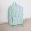Striped Lightweight Backpack-Green
