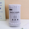 Coral Velvet Bamboo Large Bath Towel - Gray