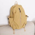 Versatile Pleated Sports Backpack - Brown