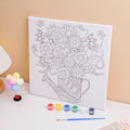 DIY Paint Art-Flowers 30*30 (Without Easel)