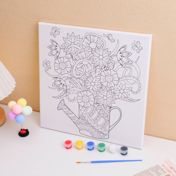 DIY Paint Art-Flowers 30*30 (Without Easel)