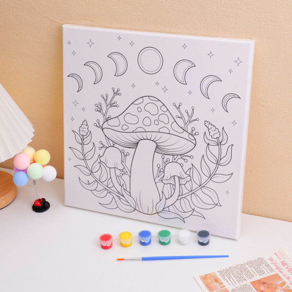 DIY Paint Art-Big Mushroom 30*30 (Without Easel)
