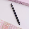 Black grip solid color smooth neutral pen - black core 0.5mm