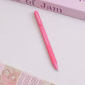 Pink grip solid color smooth neutral pen - blue core 0.5mm