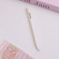 White frosting minimalist neutral pen - blue core 0.5mm