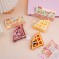 Food and Play Series - triangle waffle kneading and relaxing toy