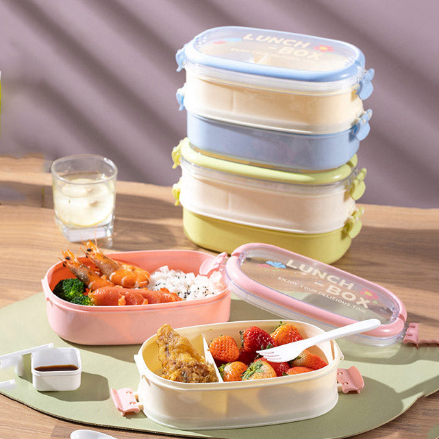 Double layer handle lunch box -850ml+750ml