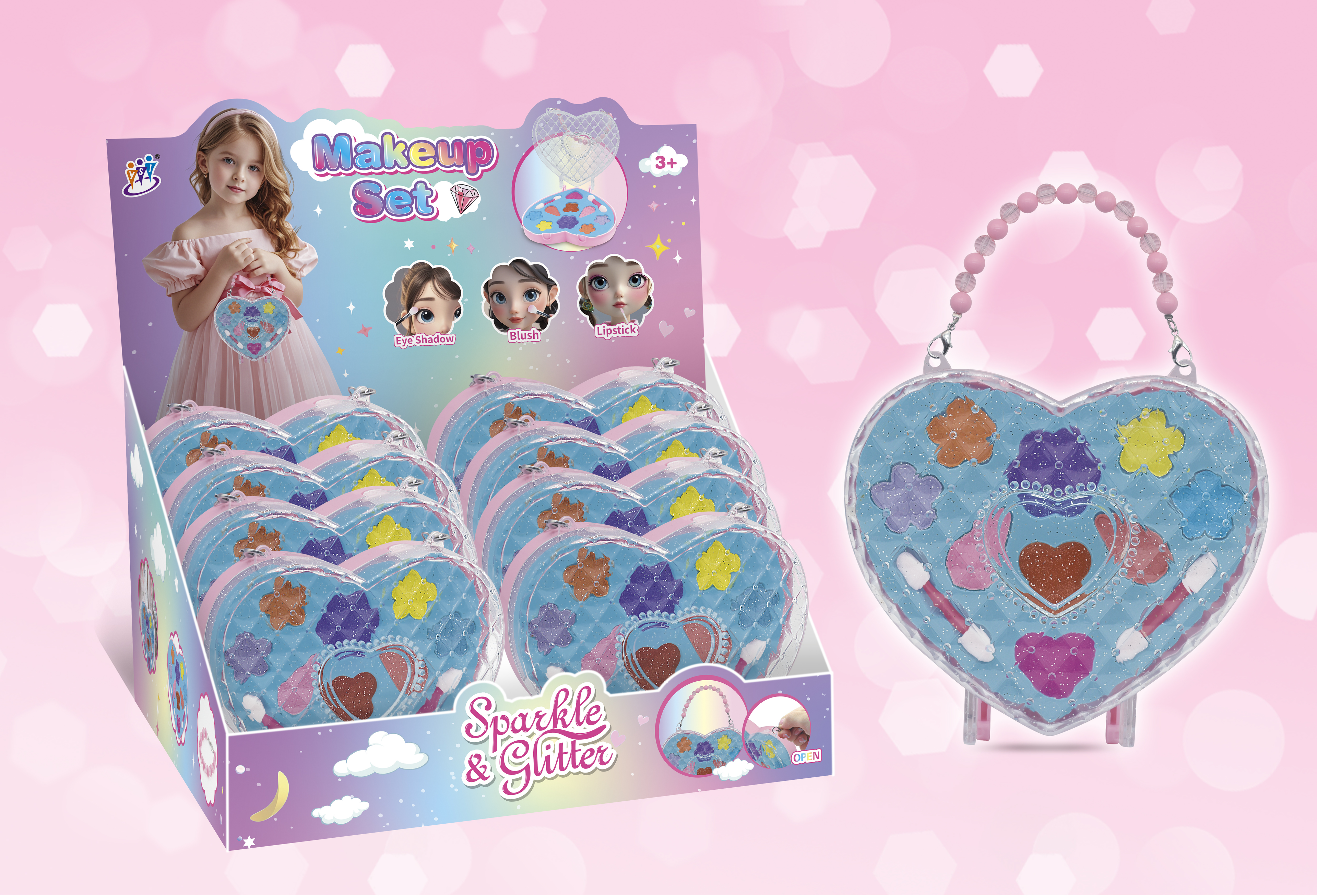 2962 Love-Shaped Children's Cosmetic Toy