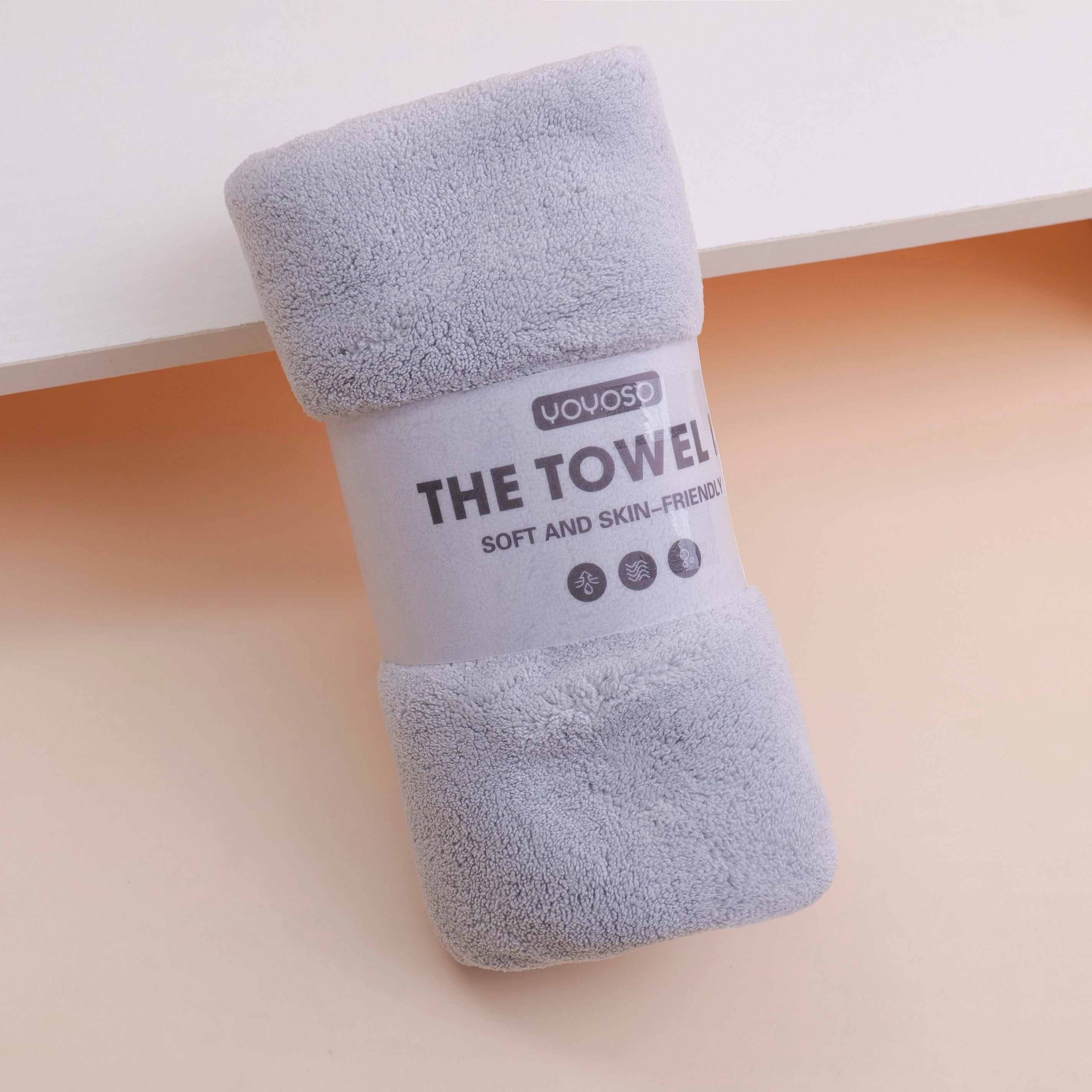 Japanese Minimalist Style Series Towel - Light Gray