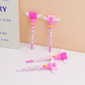 Heart-shaped Ejection Creative Gel Pen - Black Refill