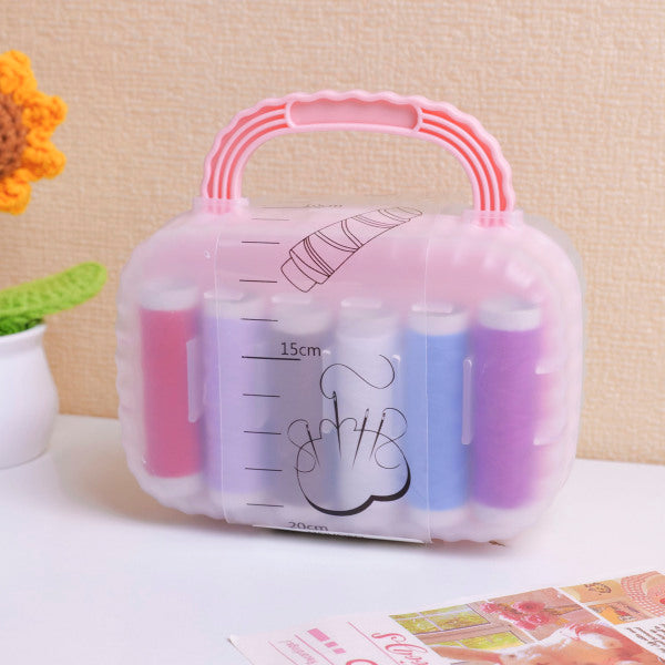 Portable Sewing Kit with Handle