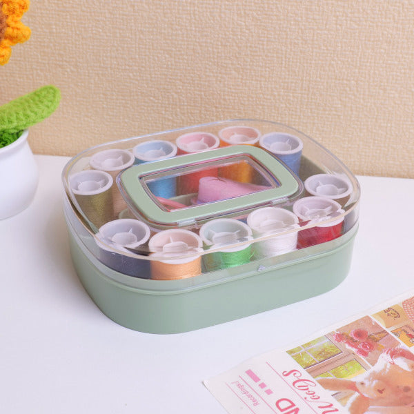Oval-shaped Sewing Kit