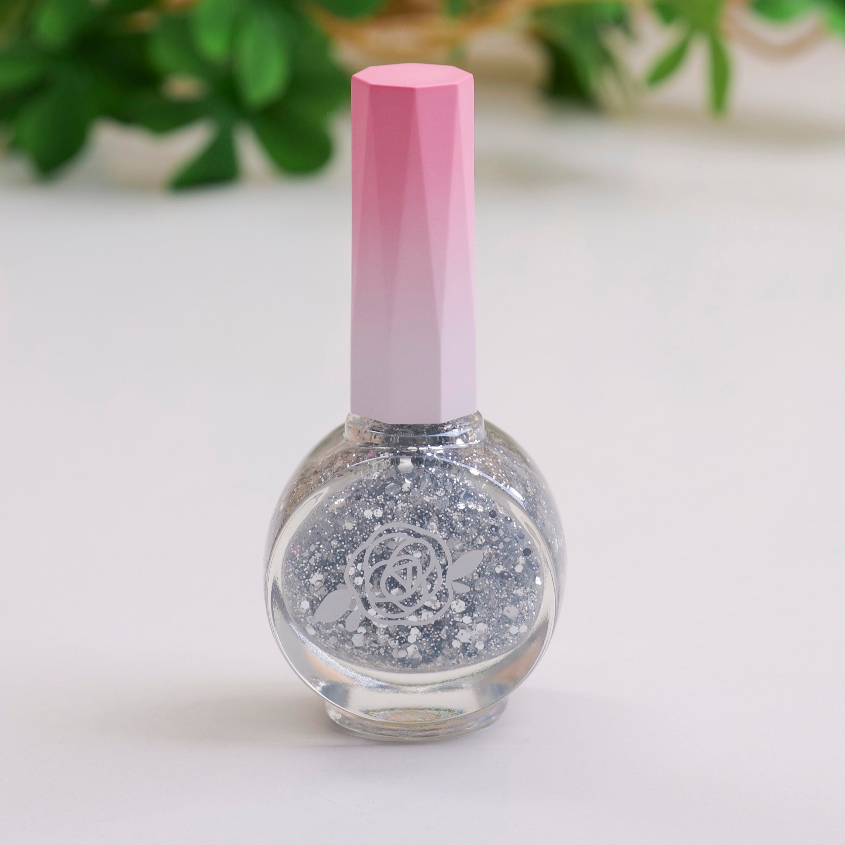 Honey Quick-drying and Fragrant Nail Polish - Silver Glitter