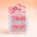 Sweetheart Girl Press-on Nails - Natural Elegance, 10 pieces