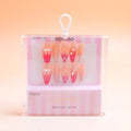 Sweet Promise Press-on Nails - Delicate Bowknot, 30 pieces
