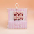 Dreamy Splendor Series Press-on Nails - Red Pearl French-style, 24 pieces