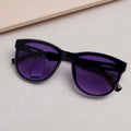 Classic and Casual Ladies' Sunglasses - Black Frame + Double Gray Lenses