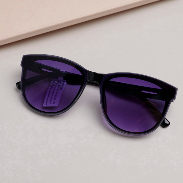 Classic and Casual Ladies' Sunglasses - Black Frame + Double Gray Lenses