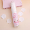 Small Round Makeup Cotton Pads 120 Pieces(Embossed with Hexagonal Pattern and Sm