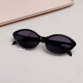 Small Cat-Eye Ladies' Sunglasses - Black