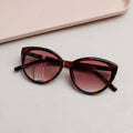 Large Cat-Eye Ladies' Sunglasses - Leopard Print