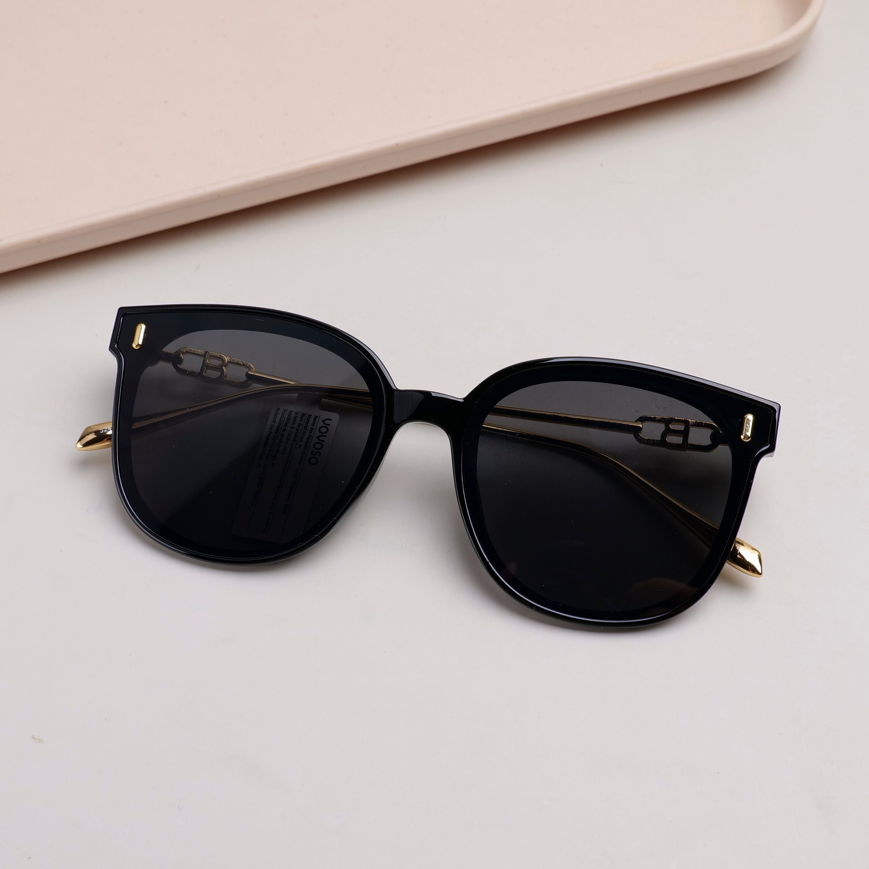 B-Letter Ladies' Sunglasses - Black