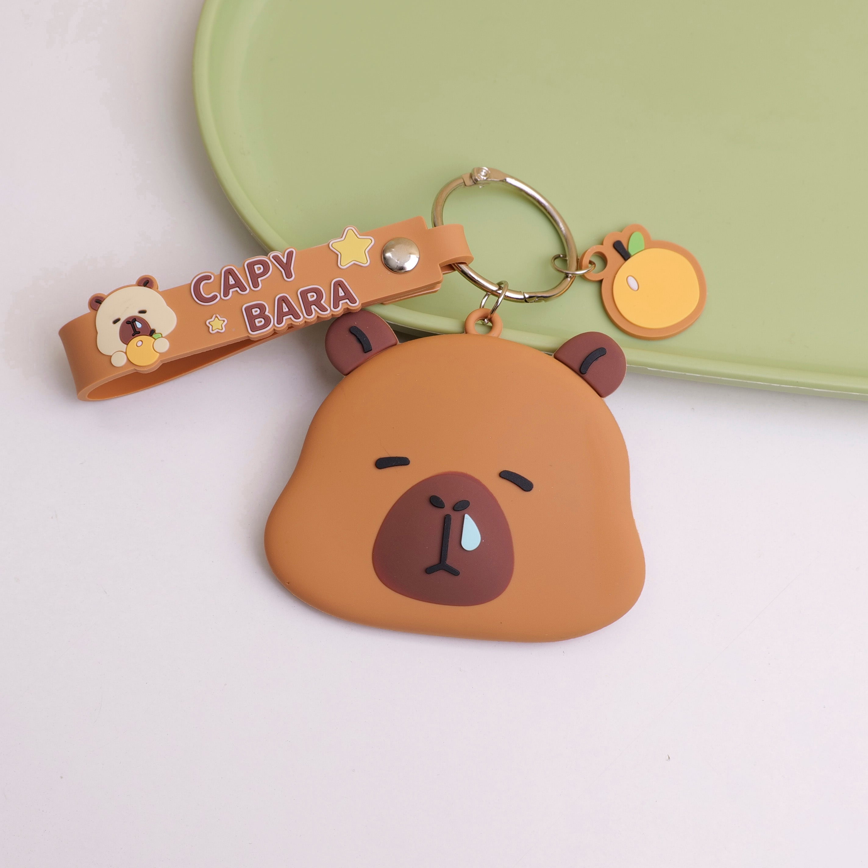 Capybara Series - Pocket Mirror (with Keychain)