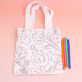Dream Painting Flower Rhyme Creative Coloring Canvas Bag