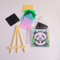 DIY Pixel Art Panda Ornament Set