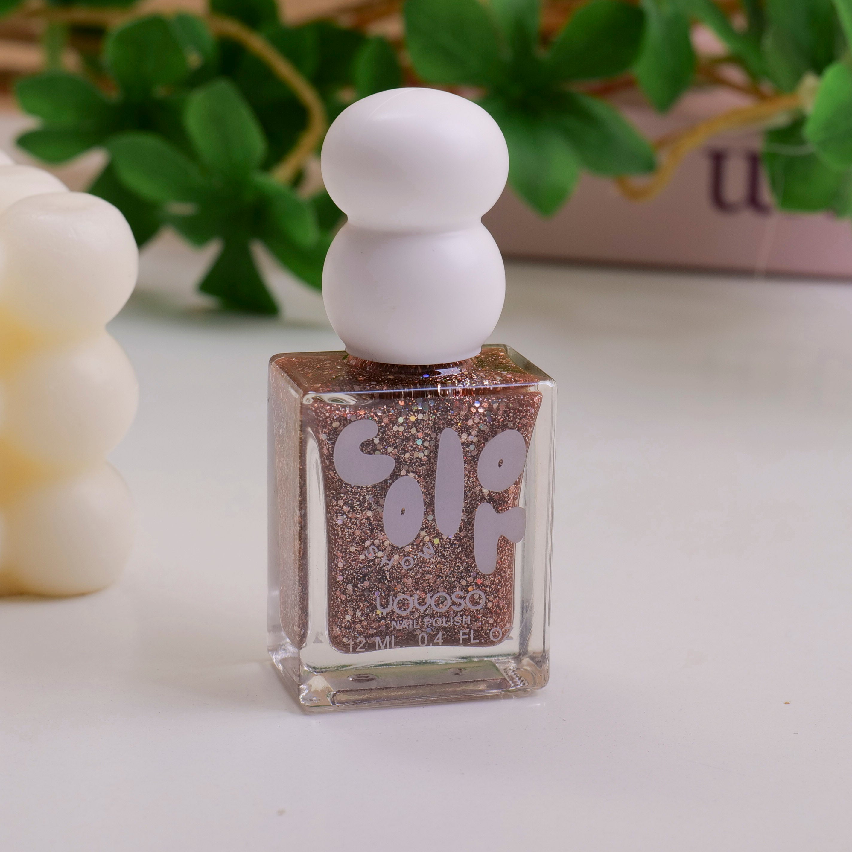 Cute Double-Ball Nail Polish - Iridescent Color