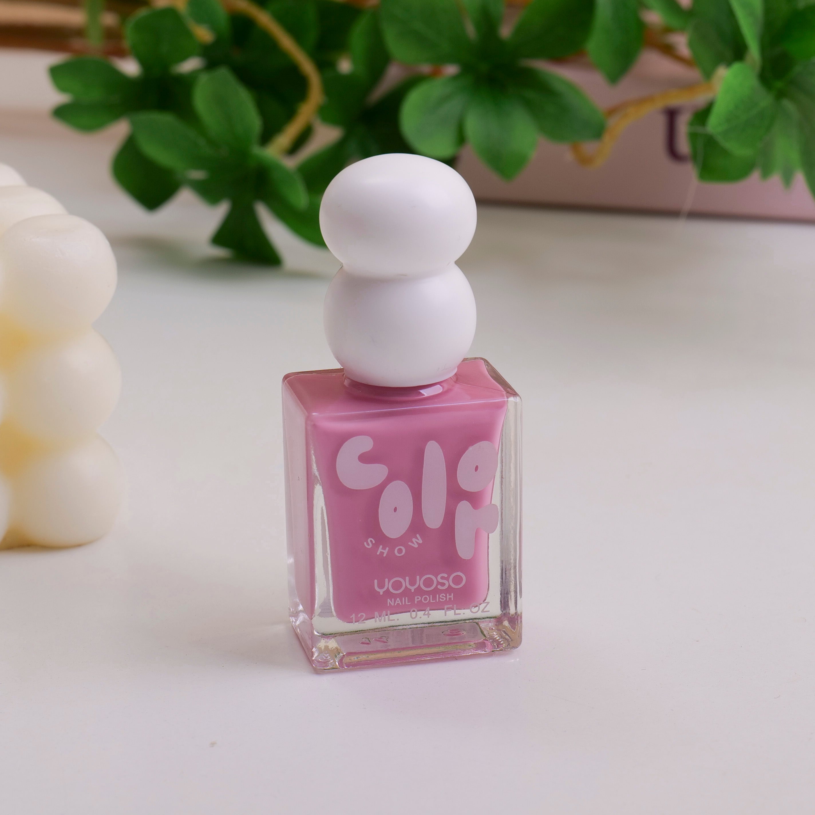 Cute Double-Ball Nail Polish - Barbie Pink