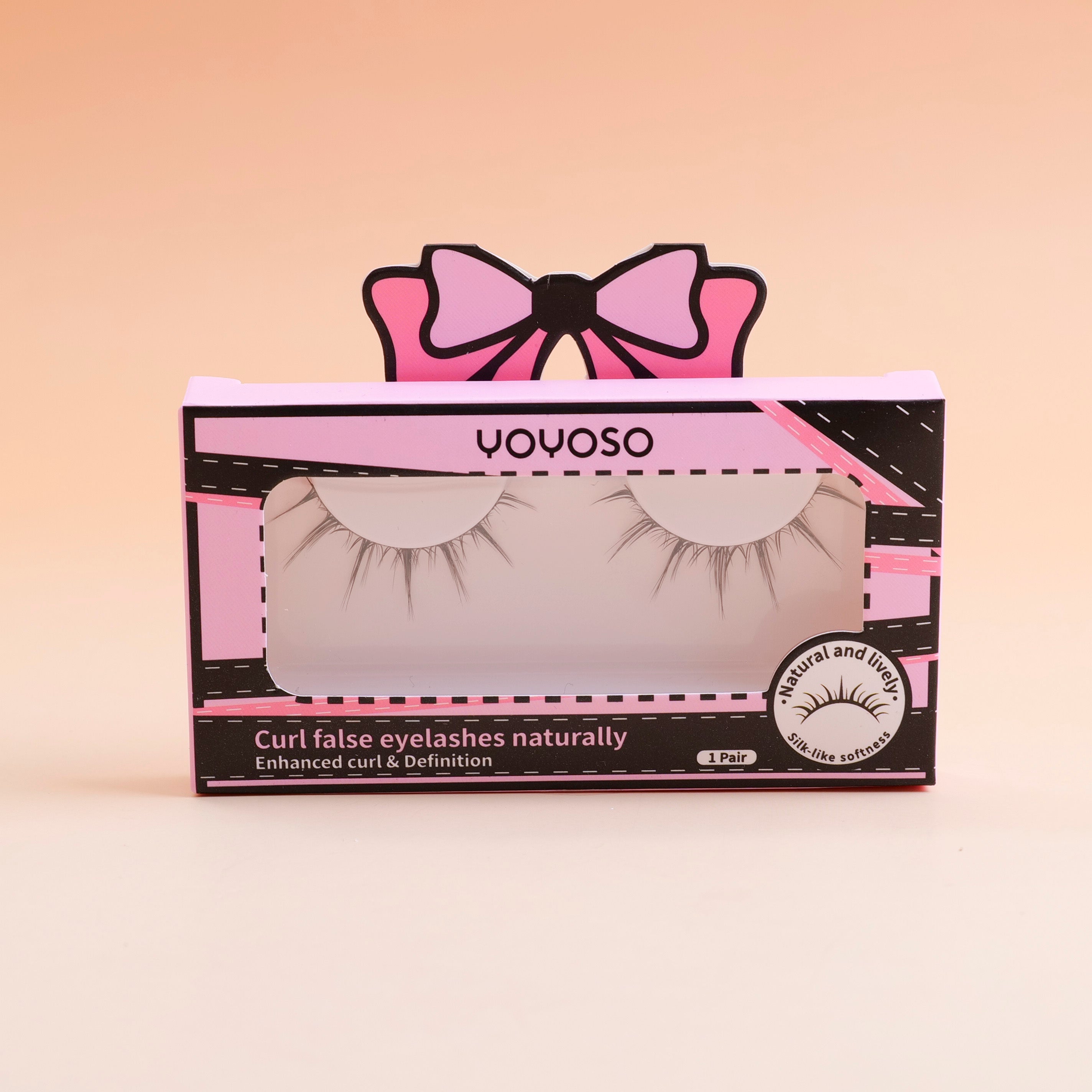 Natural Small Flame False Eyelashes · 1 Pair Pack