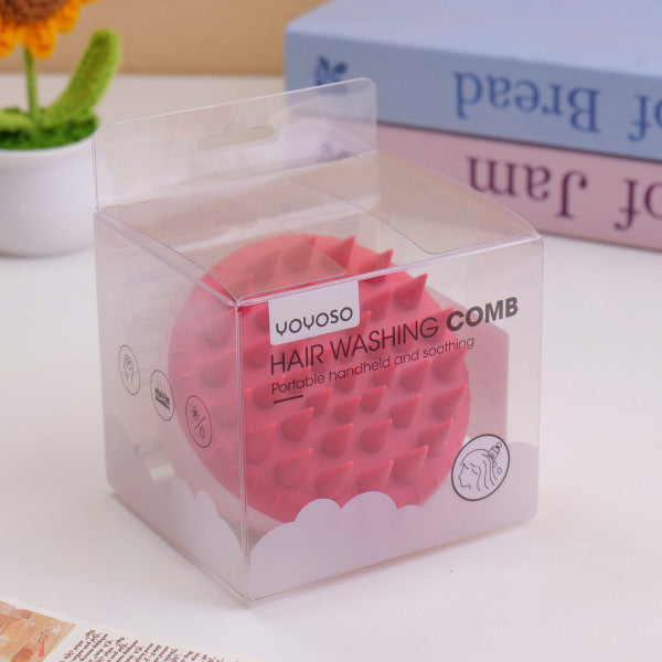 Silicone bath soothing hair washing comb