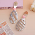 Electroplated Silver Series Heart-shaped Dry and Wet Dual-use Comb