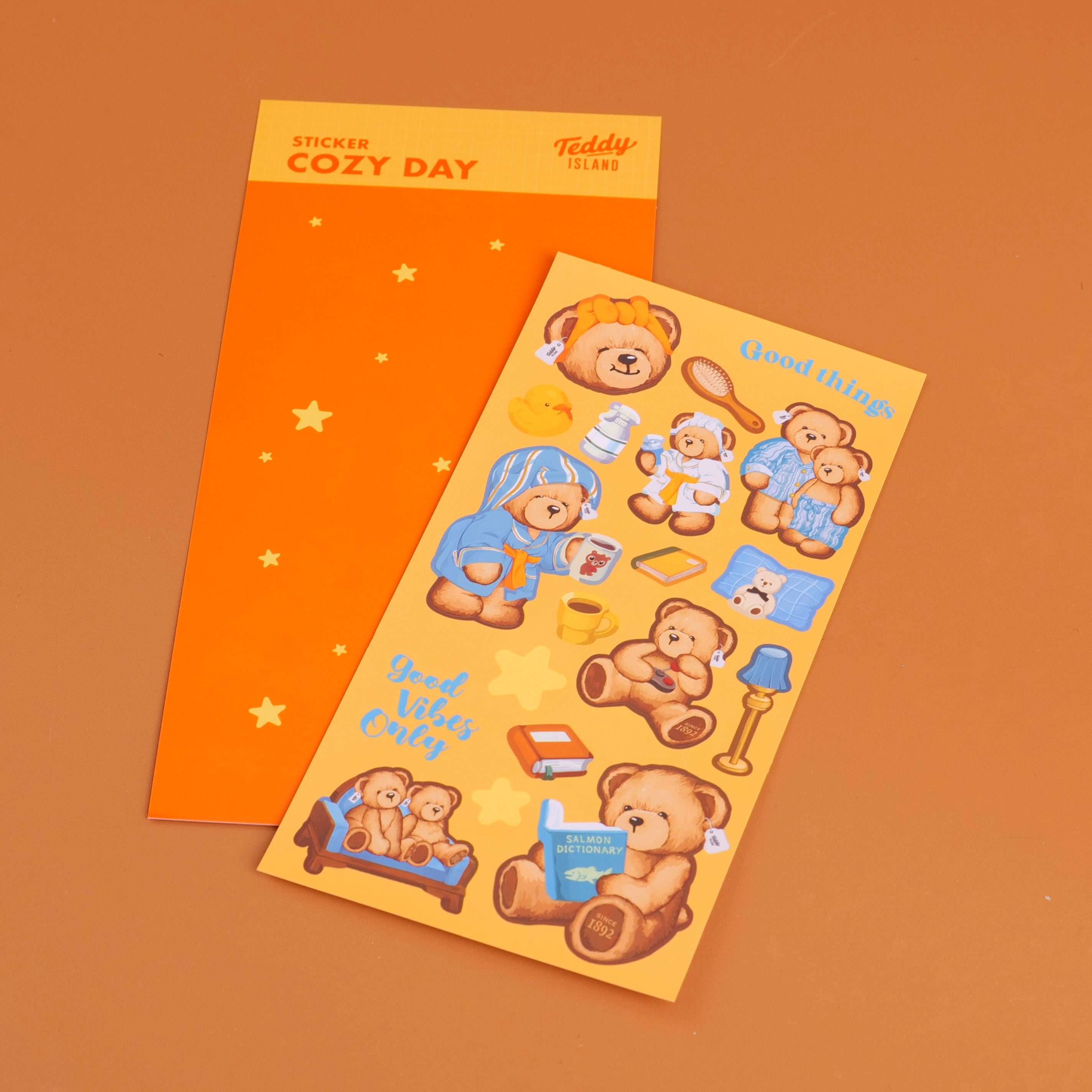 TEDDY ISLAND Series - Pajama Party Stickers