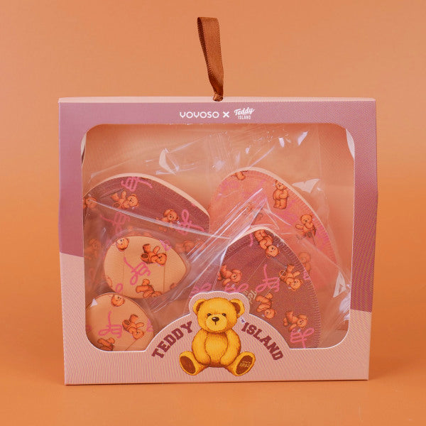 TEDDY ISLAND Series Cushion Powder Puff Set 5pcs