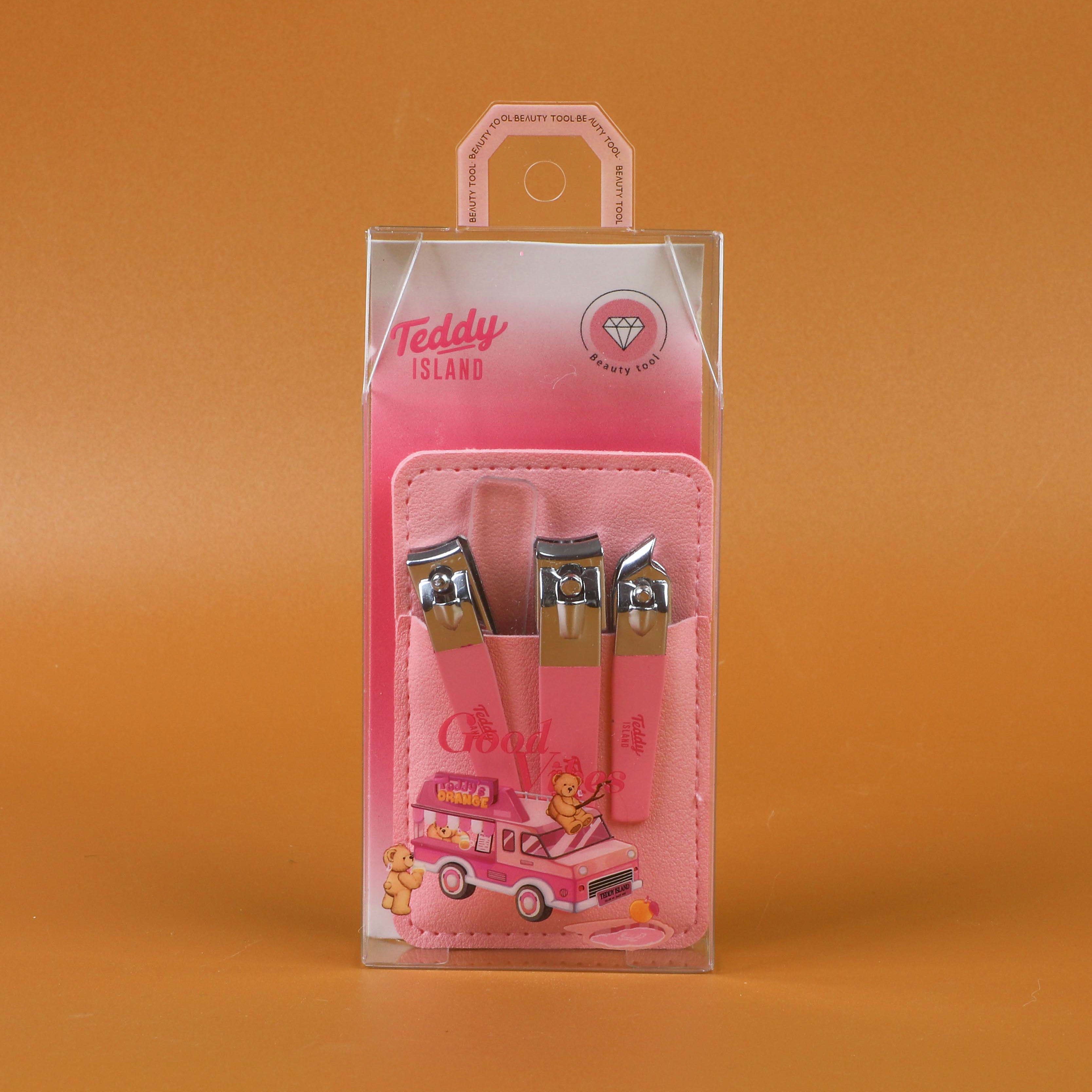 TEDDY ISLAND Series Portable Nail-Care Set 4pcs Set
