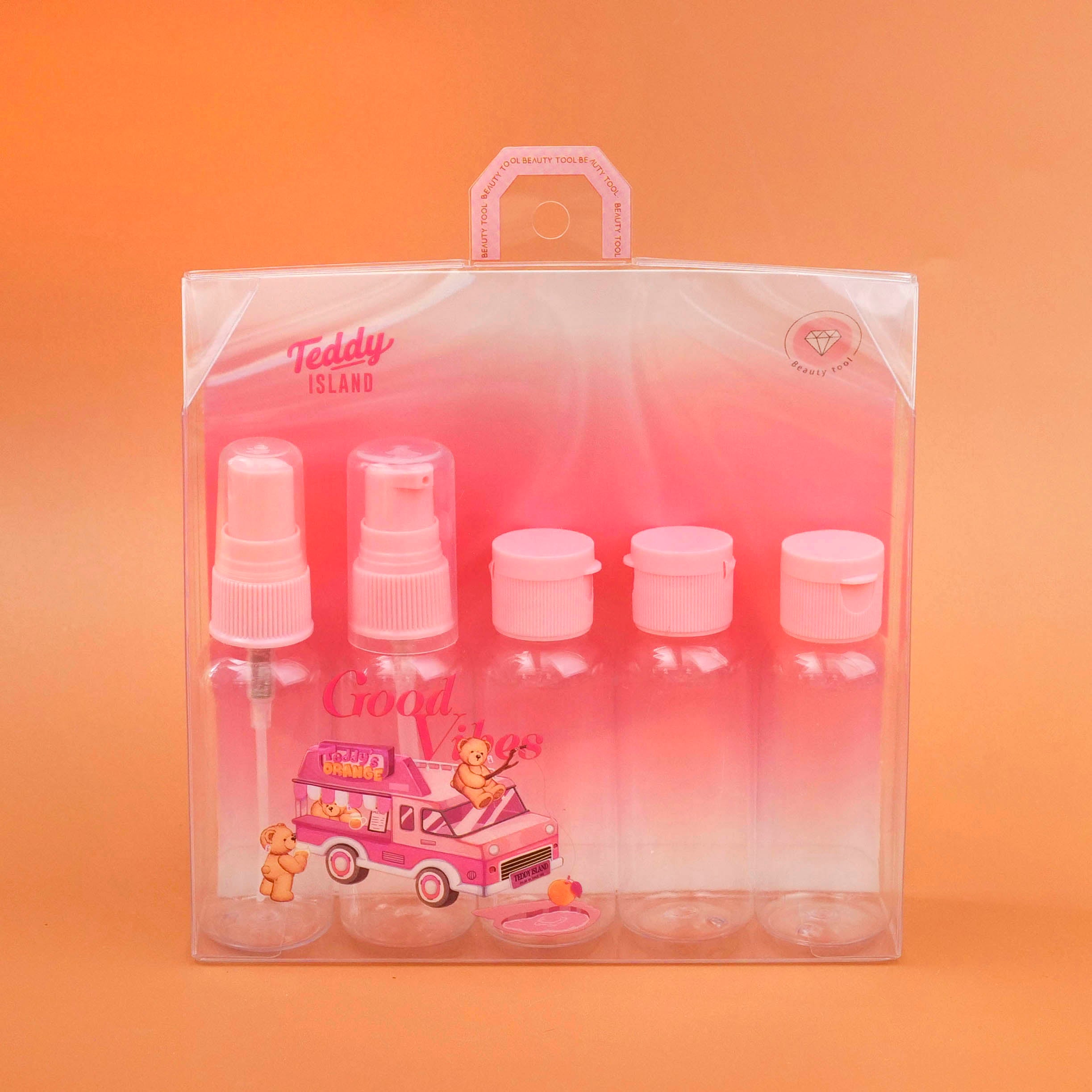TEDDY ISLAND Series Empty Bottles 5pcs Set