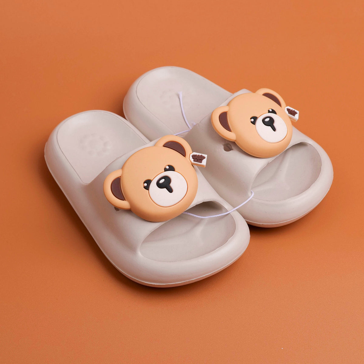 سلسلة TEDDY ISLAND شبشب أطفال بسيط، بيج، مقاس 210