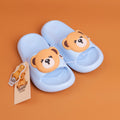 TEDDY ISLAND Series Simple Children's Slippers Blue Size 200