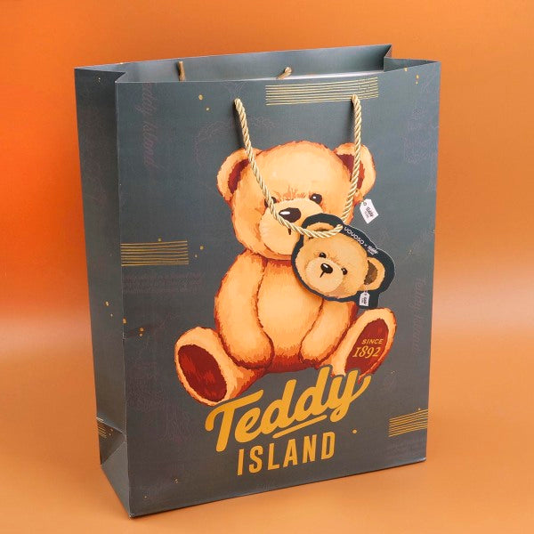 TEDDY ISLAND Series Sitting Teddy Bear Gift Bag M