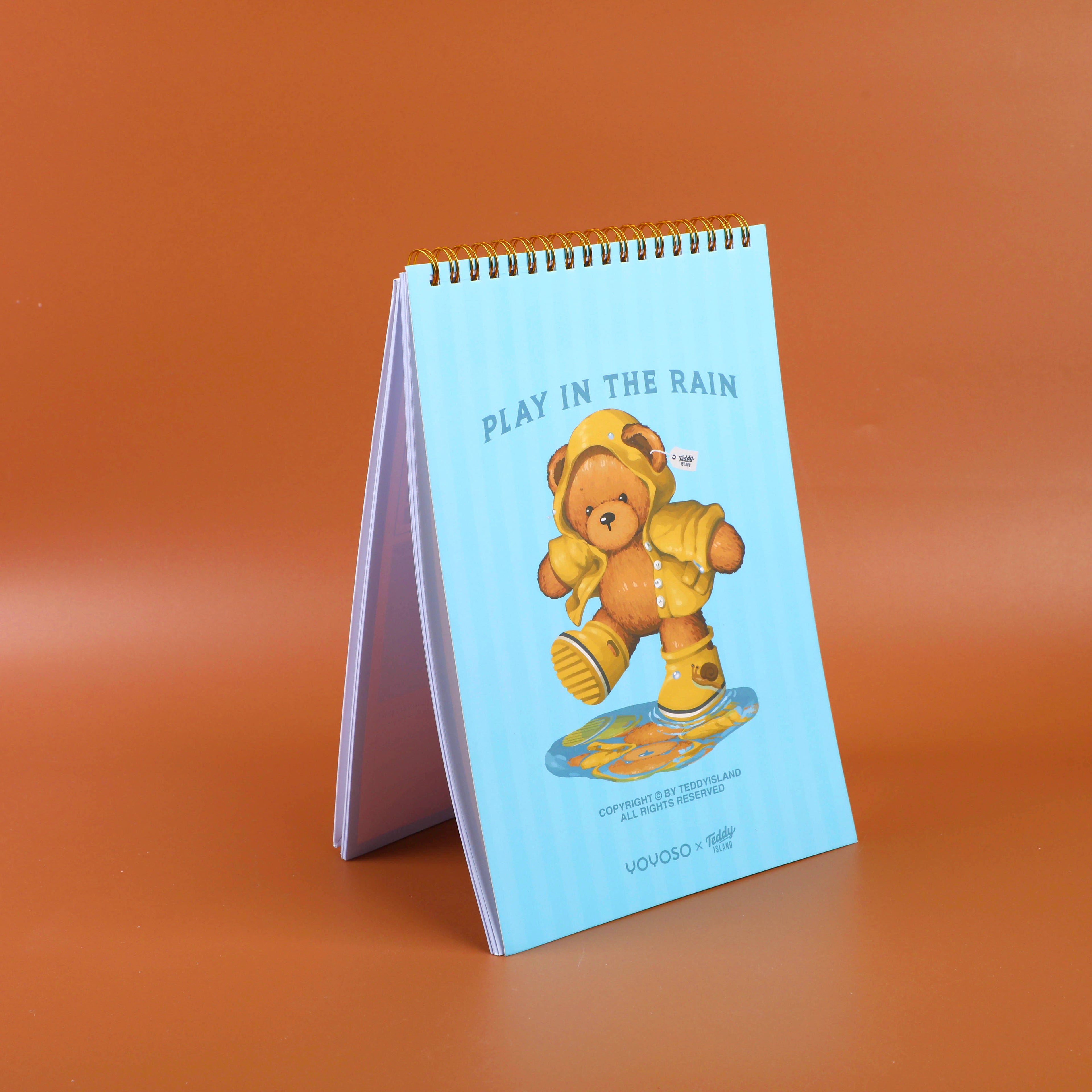 TEDDY ISLAND Series B5 Weekly Planner - Colored Inner Pages 50 PCS