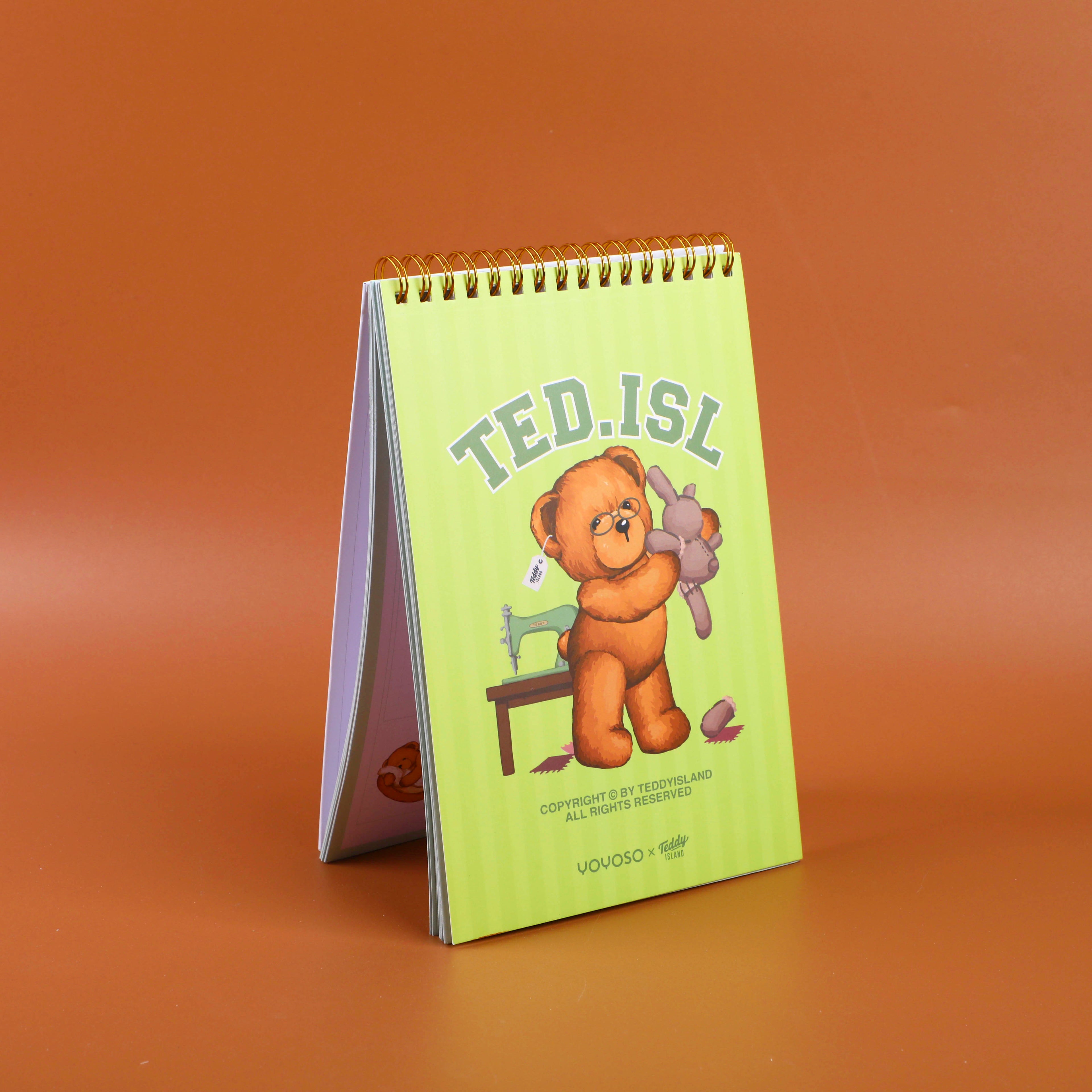 TEDDY ISLAND Series B5 Monthly Planner - Colored Inner Pages 50 PCS