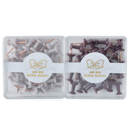 Acrylic Flat Box Business-colored Brad Fasteners (40 Pcs)