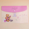 TEDDY ISLAND Series Pink PP File Bag A4-1