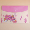 TEDDY ISLAND Series Pink PP File Bag A4-2
