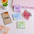 Oil Painting Butterfly Square Relief Fashion Mirror